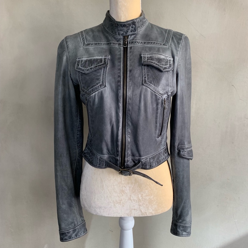BLUR | Leather Moto Jacket
